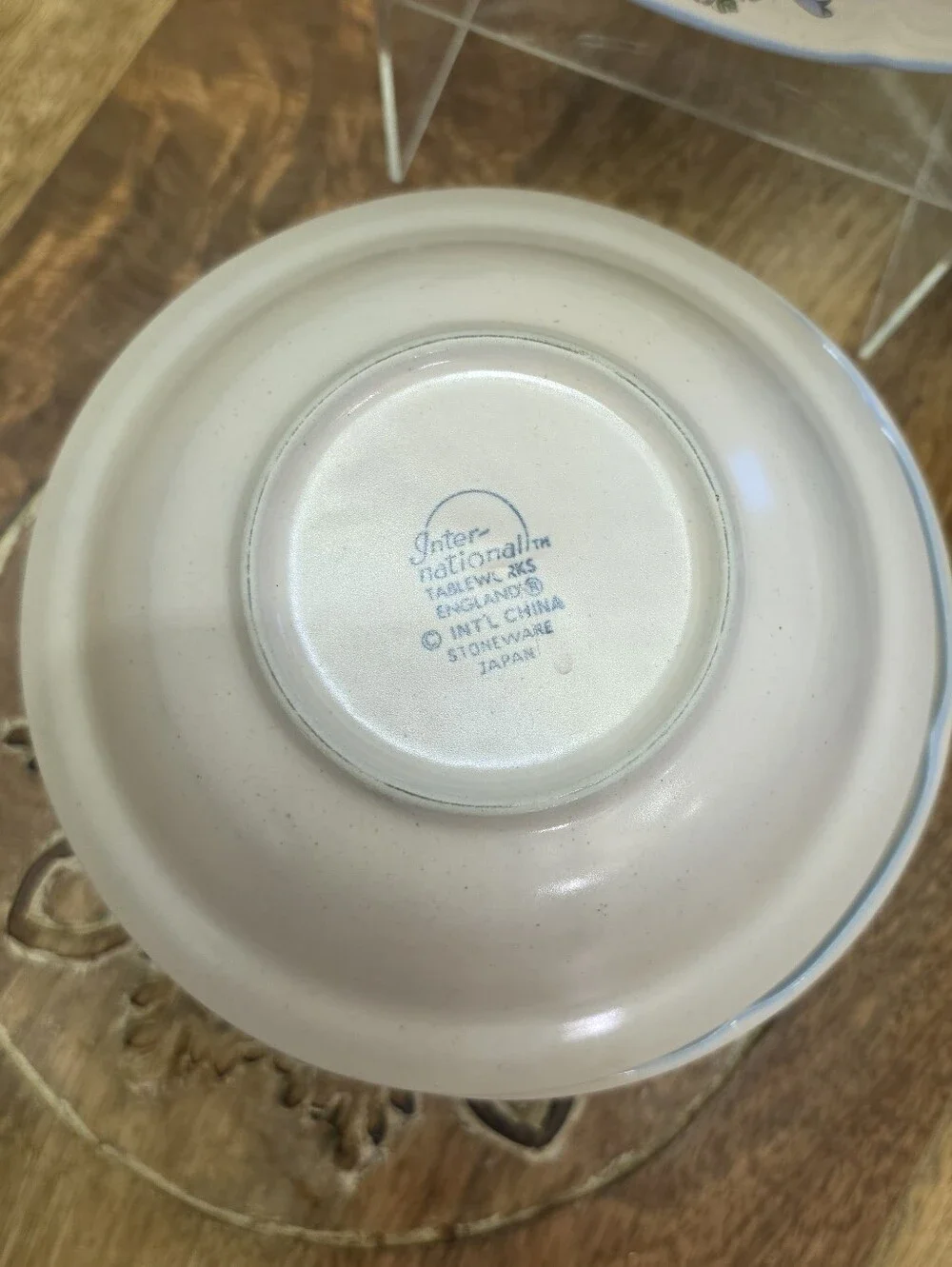 VTG International Tableworks Victoria Bowls Set of 4 Stoneware Country Cottage